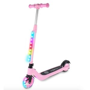 LED lights feature on pink vehicle for kids